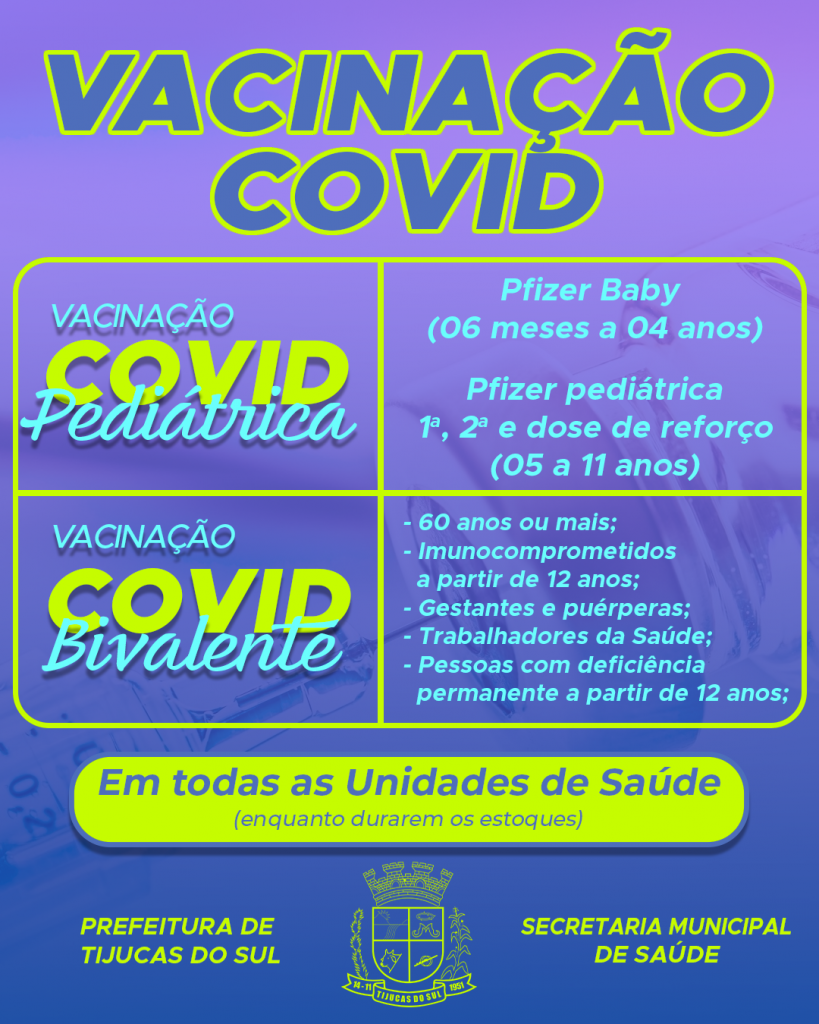Vacinação COVID confira qual a etapa atual